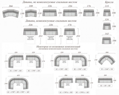 Диваны угловые «Версаль», фабрика Roy Bosh